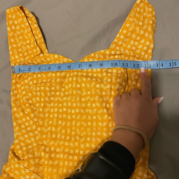 NWOT Field Day Made in Oakland Mustard Yellow Dress | Size L B10 - Picture 4 of 6